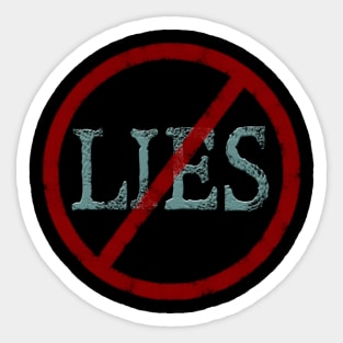 No Lies Sticker